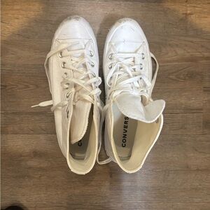 Converse Platform White High-Top Sneakers